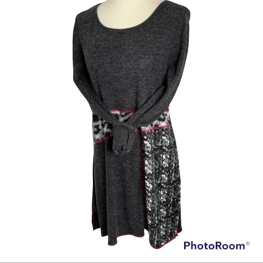 High Secret Dress Long Sleeve Multi-pattern Sz L - Picture 11 of 11
